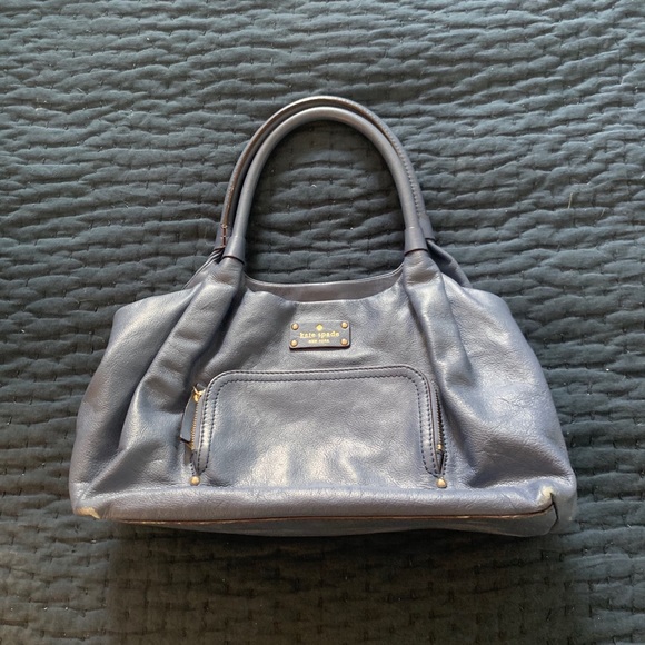 Kate Spade Blue Leather Satchel - Picture 1 of 4
